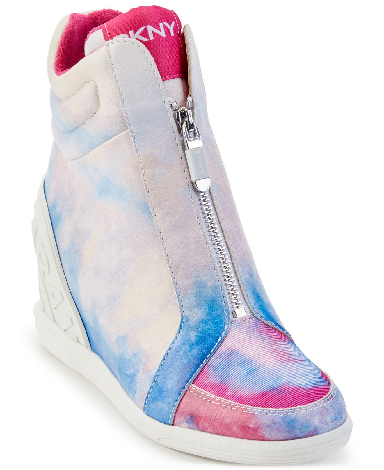 dkny hidden wedge sneaker