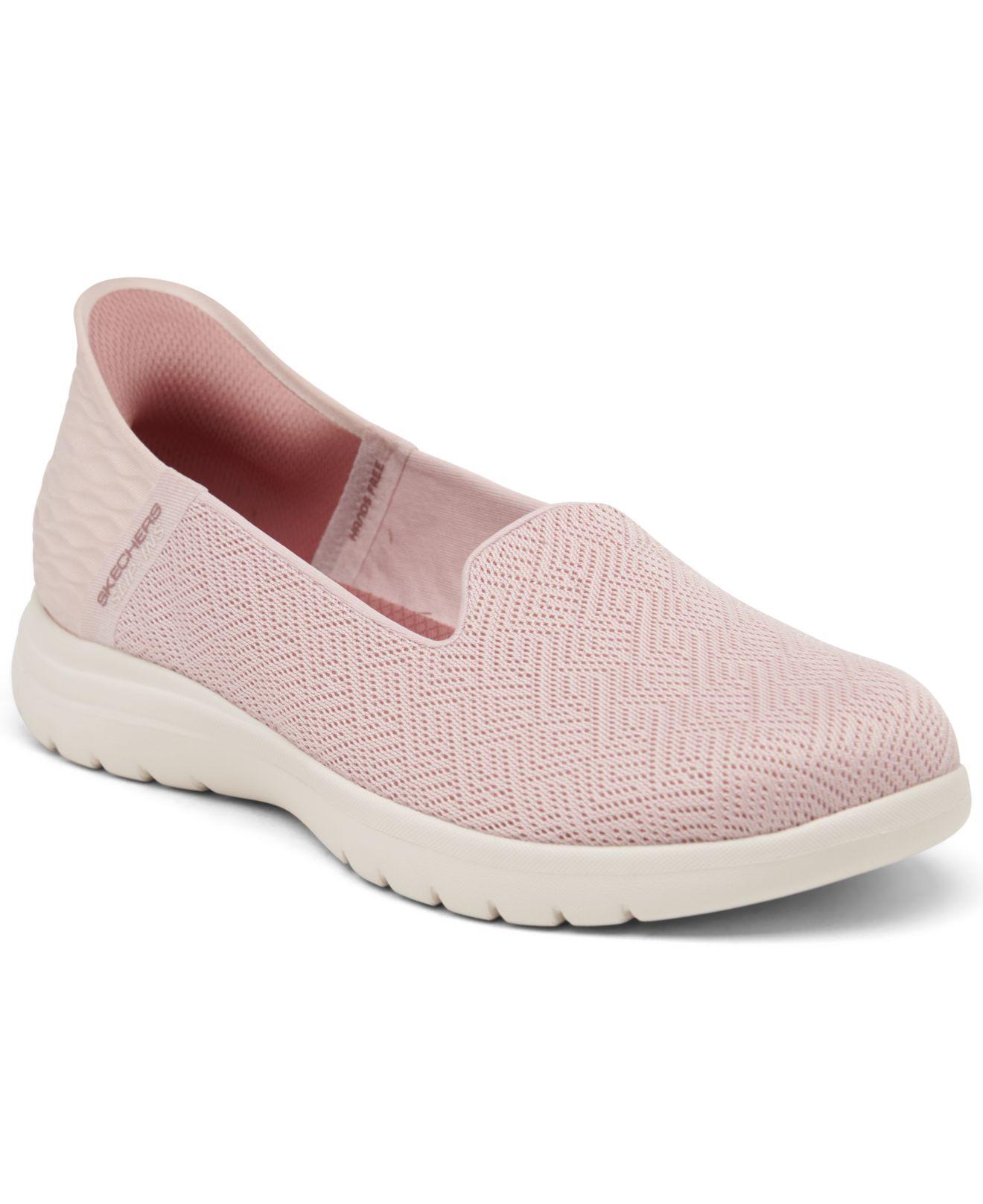 Skechers Slip-ins- On-the-go Flex - Astonish Slip-on Walking Sneakers From  Finish Line in Pink | Lyst