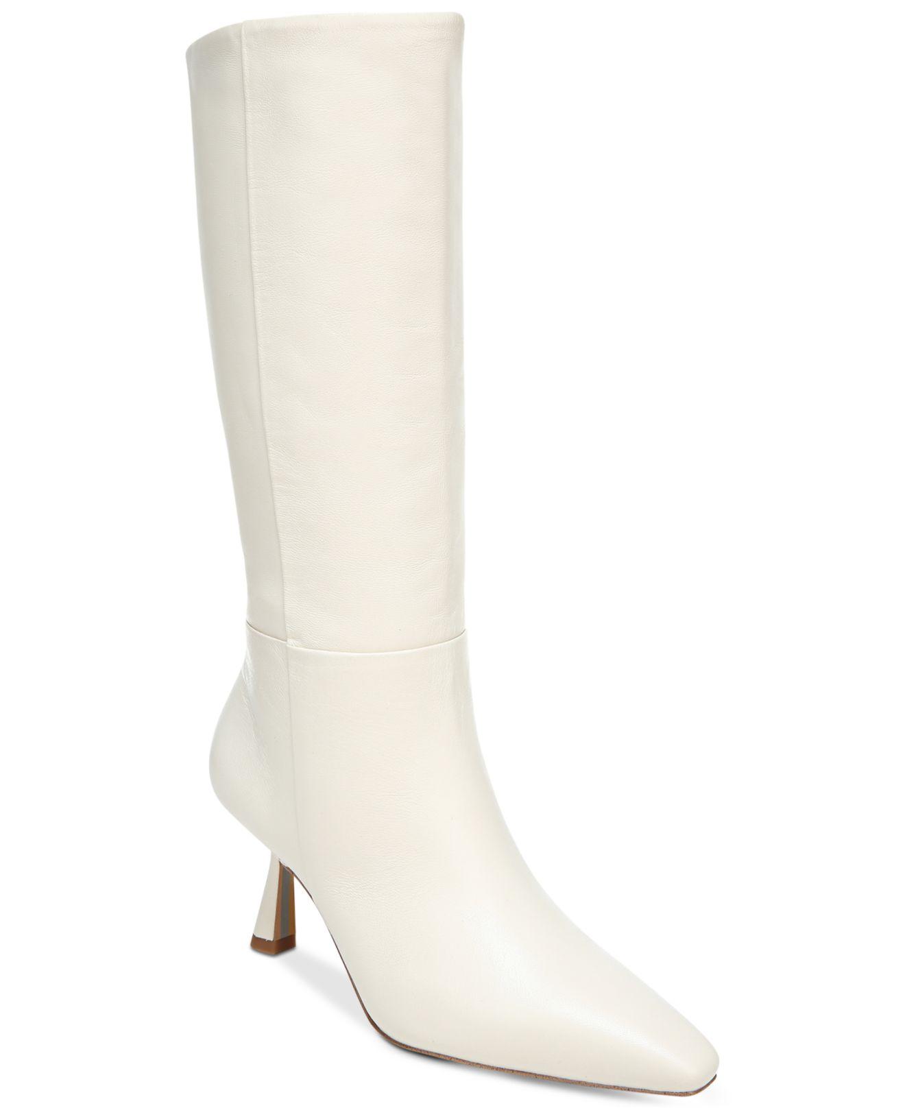 kitten heel tall boots
