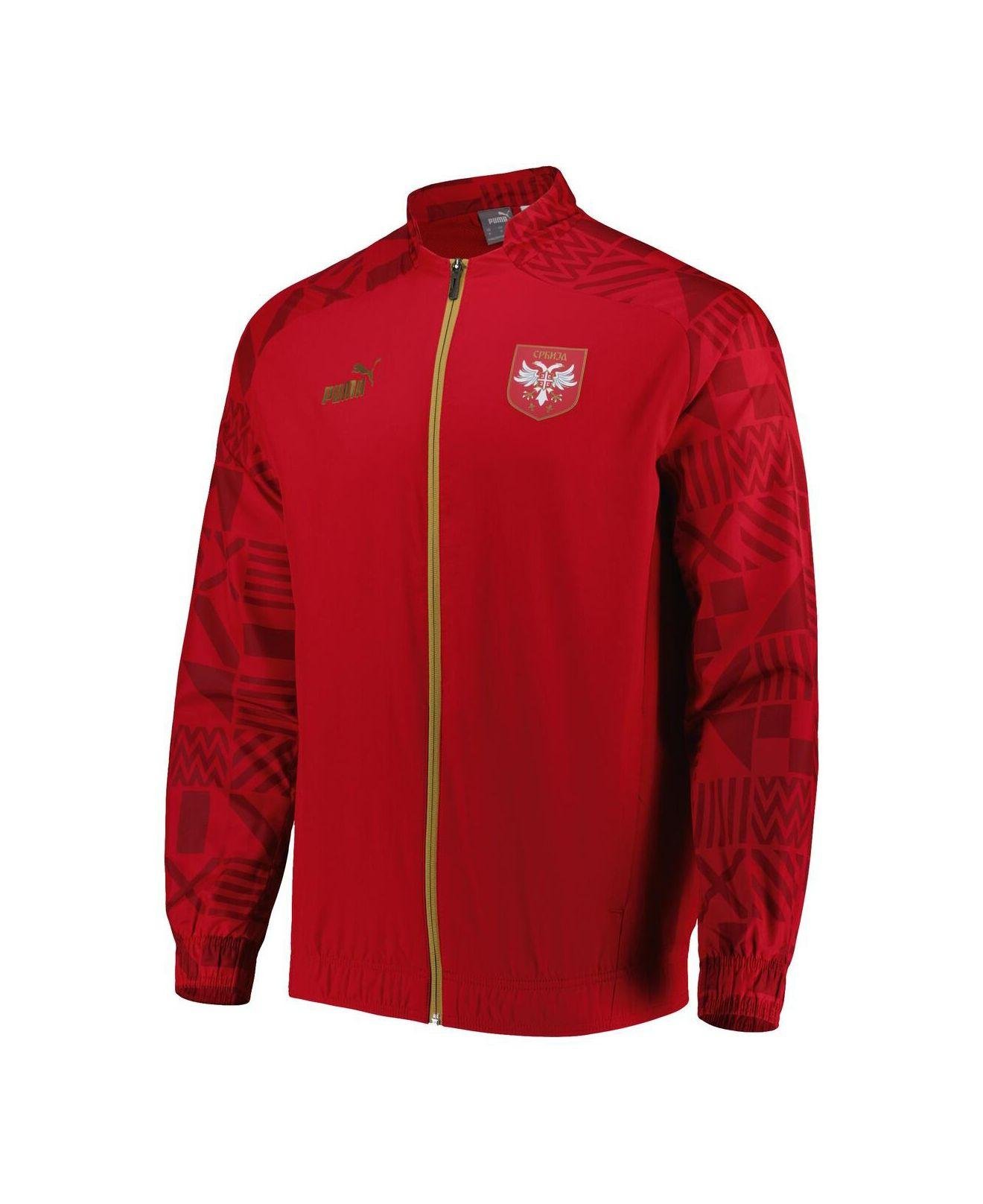 PUMA Red Serbia National Team Pre-match Raglan Full-zip Training Jacket for  Men | Lyst