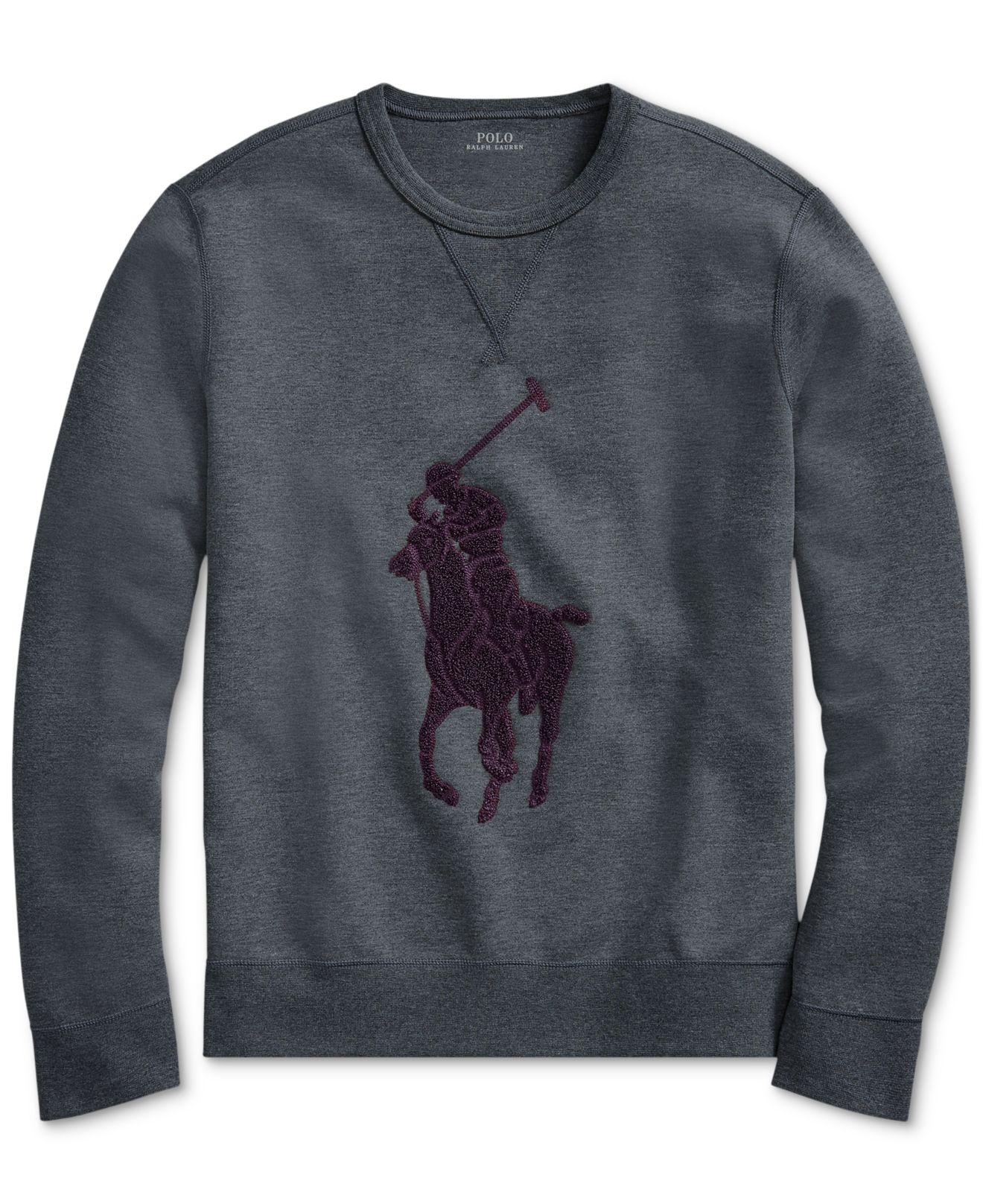 Download Polo Ralph Lauren Synthetic Double-knit Big Pony Crew Neck ...
