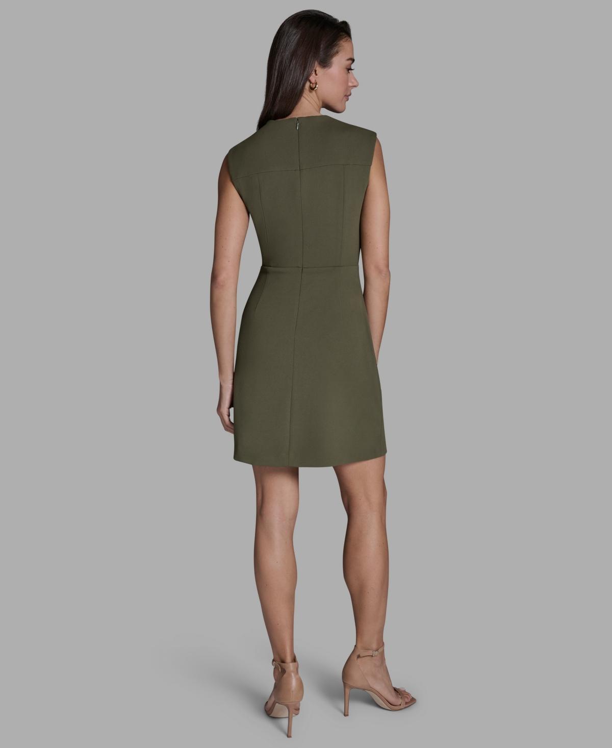 green emerald velvet dress BCBGMAXAZRIA Women's One Shoulder Asymmetrical Neck Cut Out Midi Dress,  Vivid Blue, 12 at Amazon Women's Clothing store main image 1