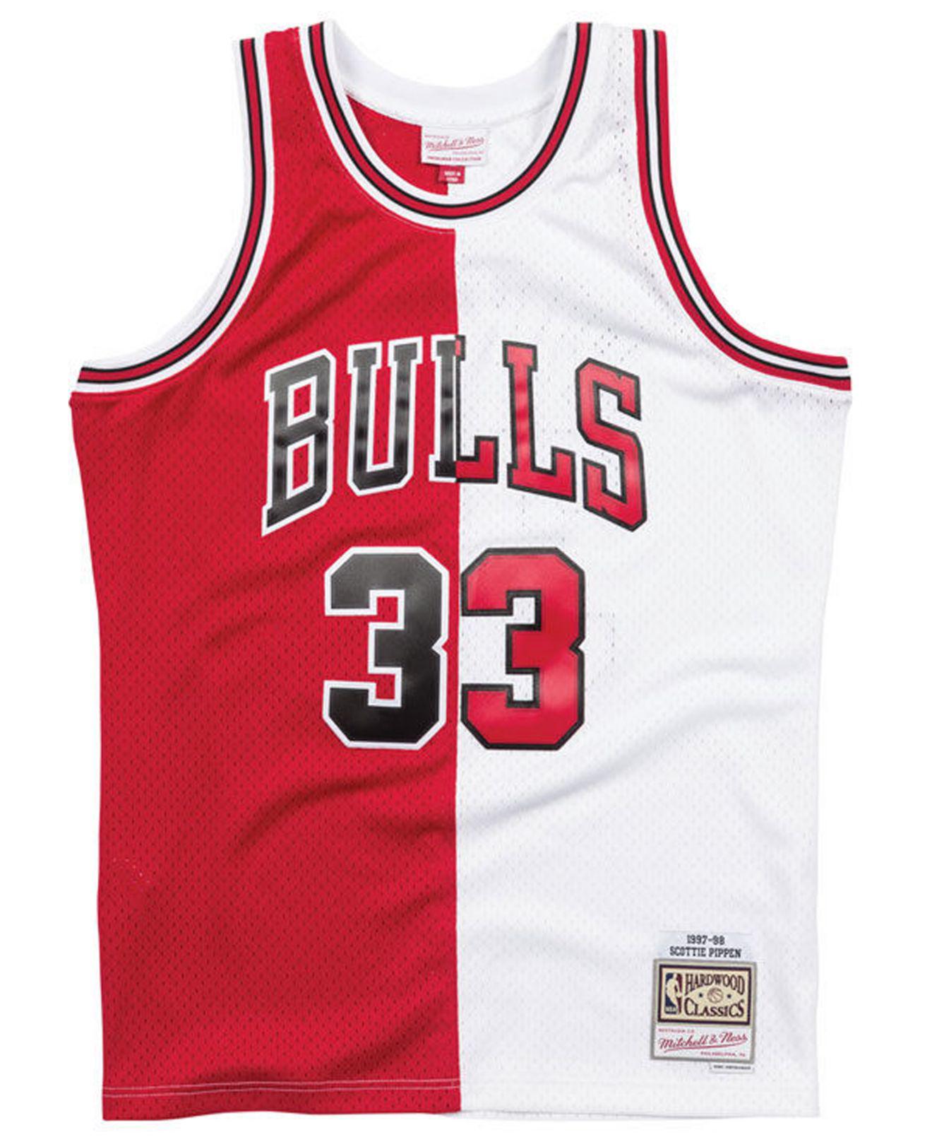 white and red scottie pippen's