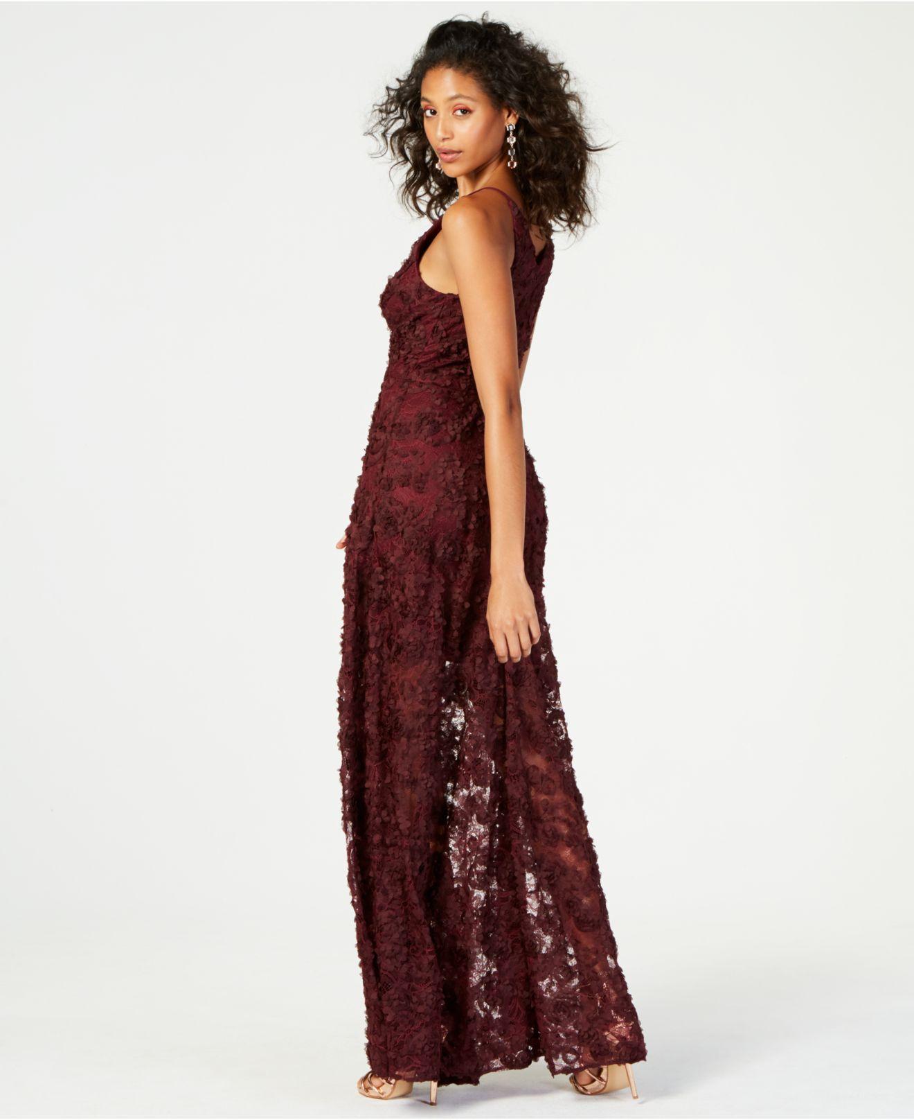 xscape floral lace gown