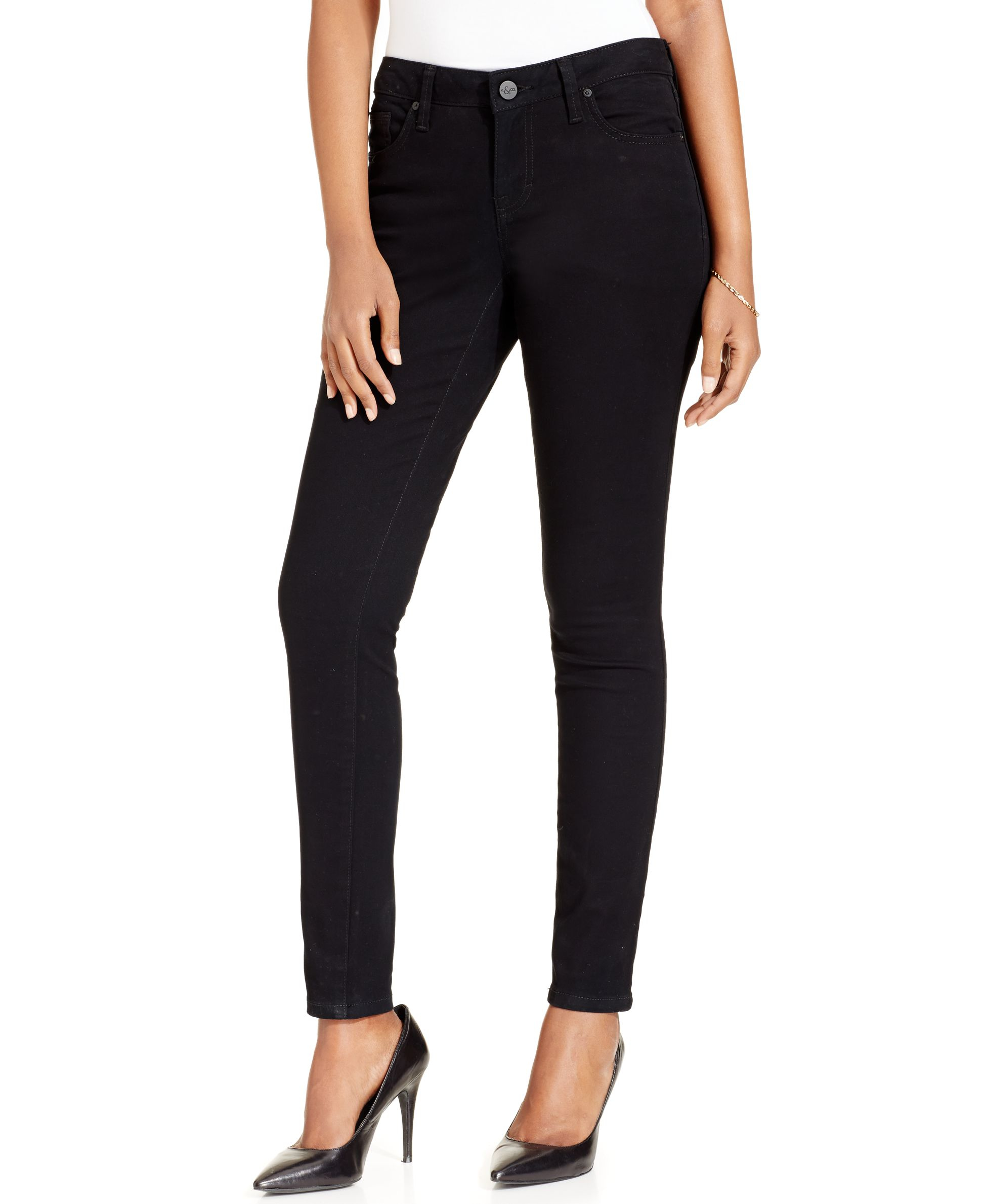 Style & Co. Cotton Low-rise Jeggings, Only At Macy's in Deep Black ...