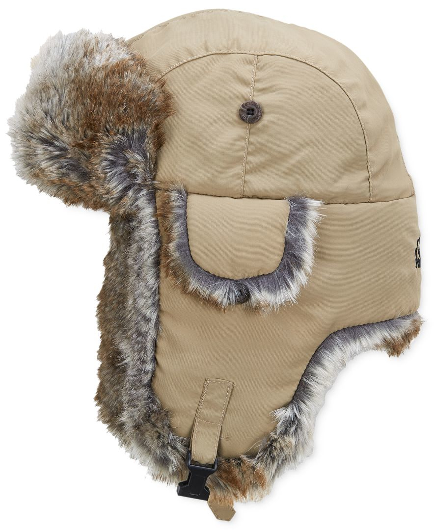 Woolrich Synthetic Water Resistant Supplex Nylon Trapper Hat in Khaki
