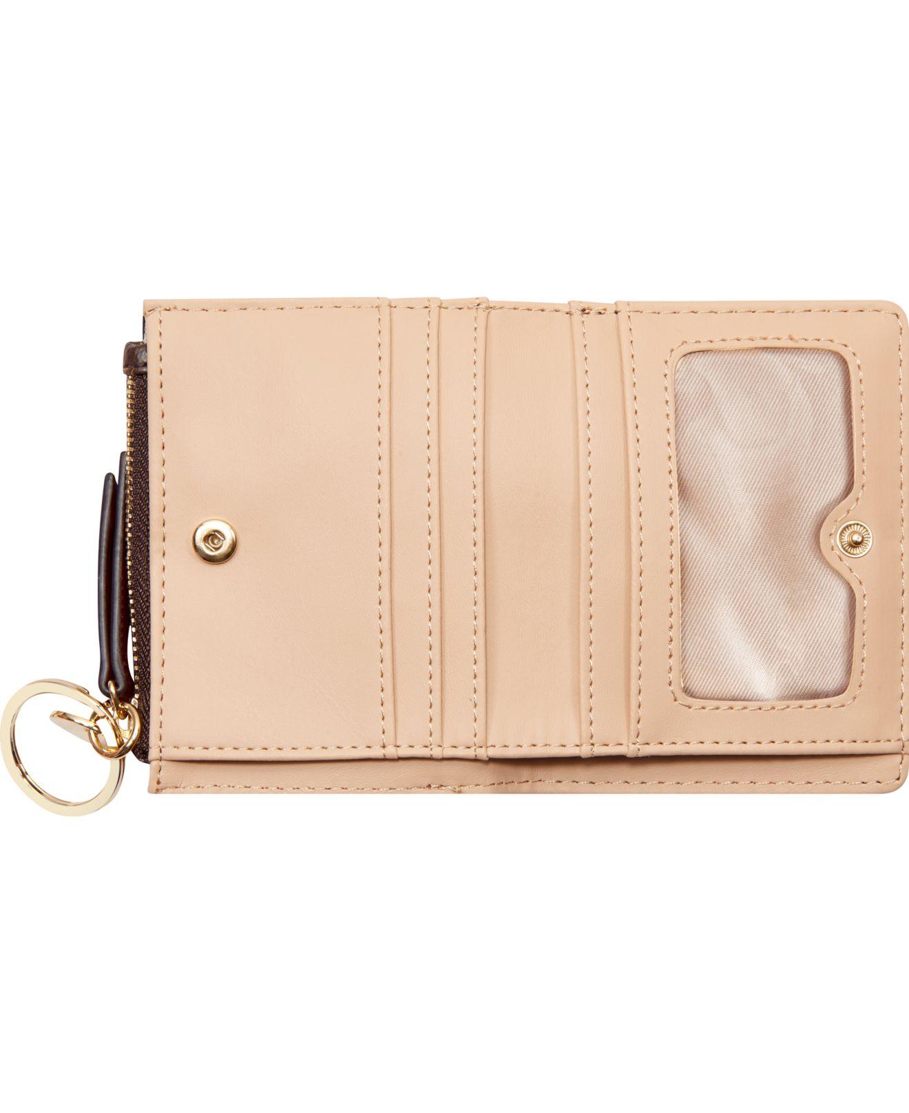 nine west brown wallet