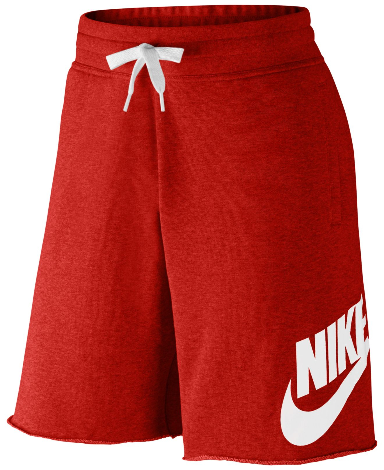 red nike alumni shorts