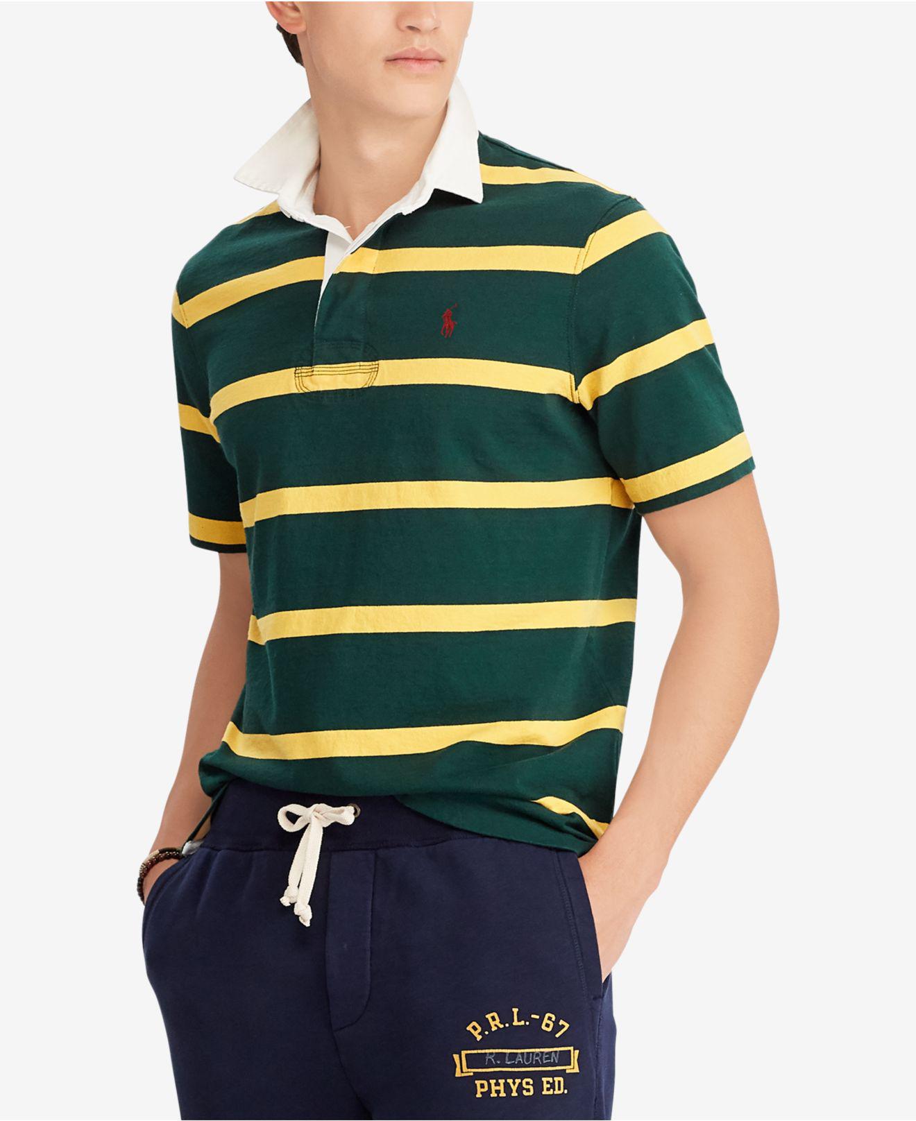Polo Ralph Lauren Cotton Short Sleeve Rugby in Green for Men - Lyst
