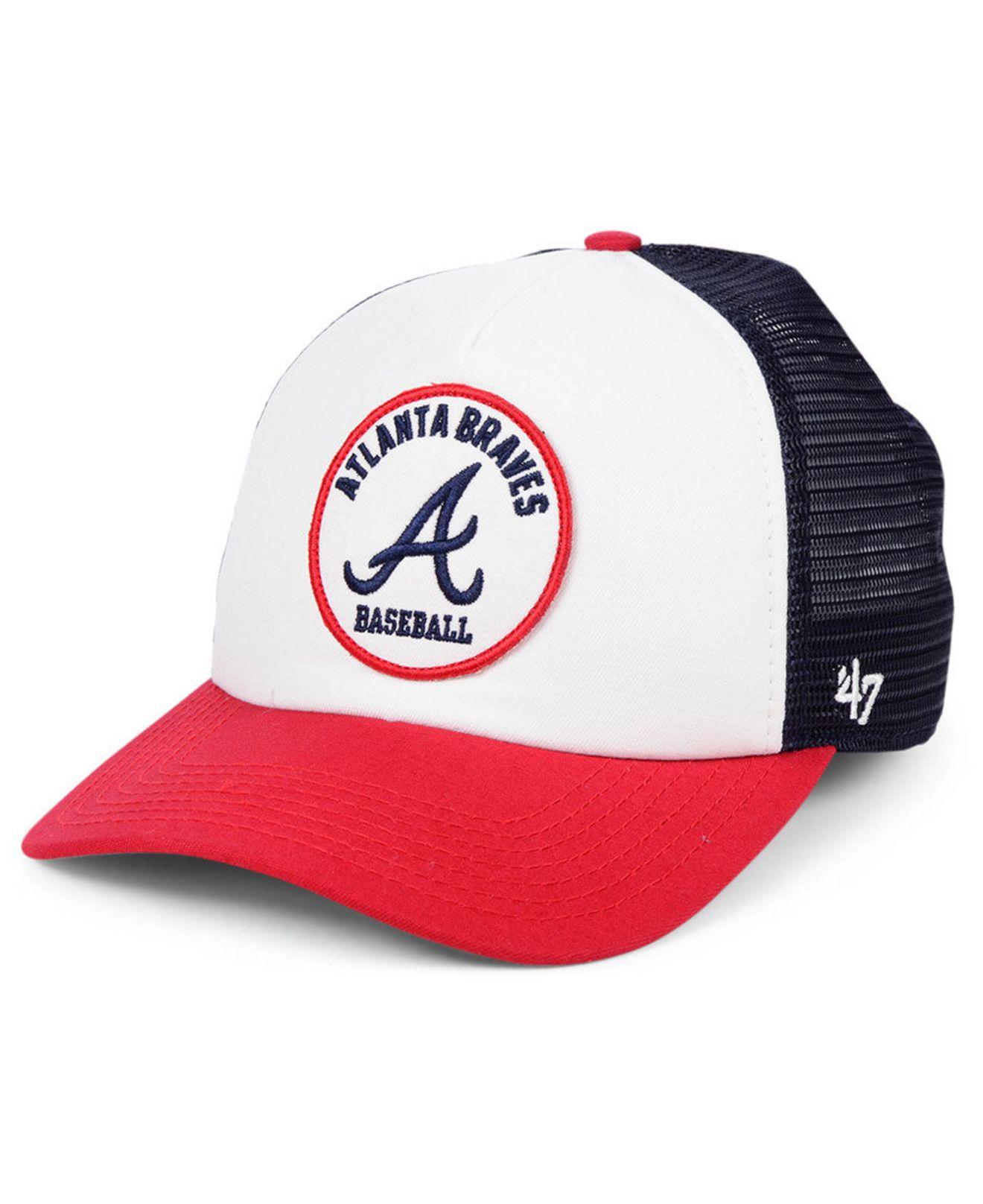 braves trucker hat