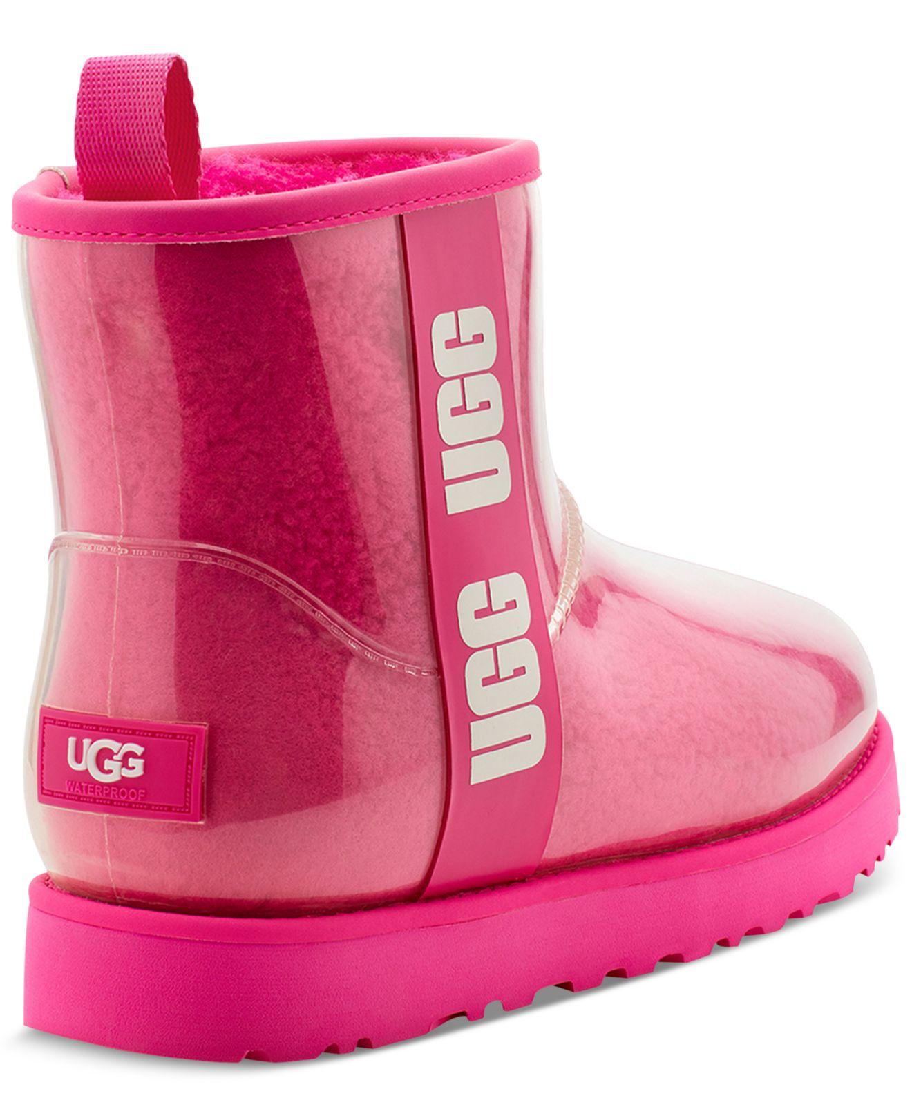 ugg pink waterproof boots