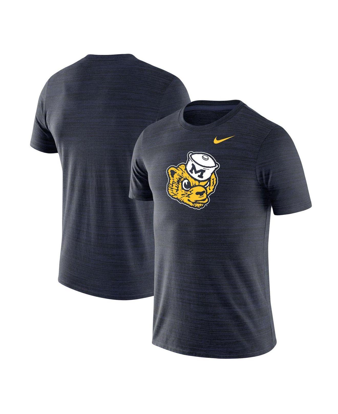 Nike Navy Michigan Wolverines Throwback Logo Velocity Legend ...