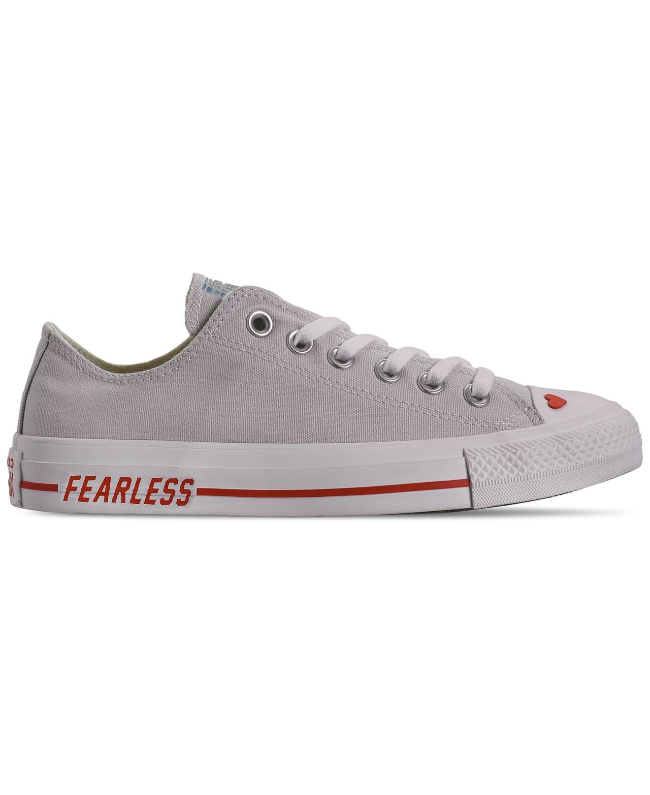 women's converse chuck taylor ox love fearlessly casual shoes