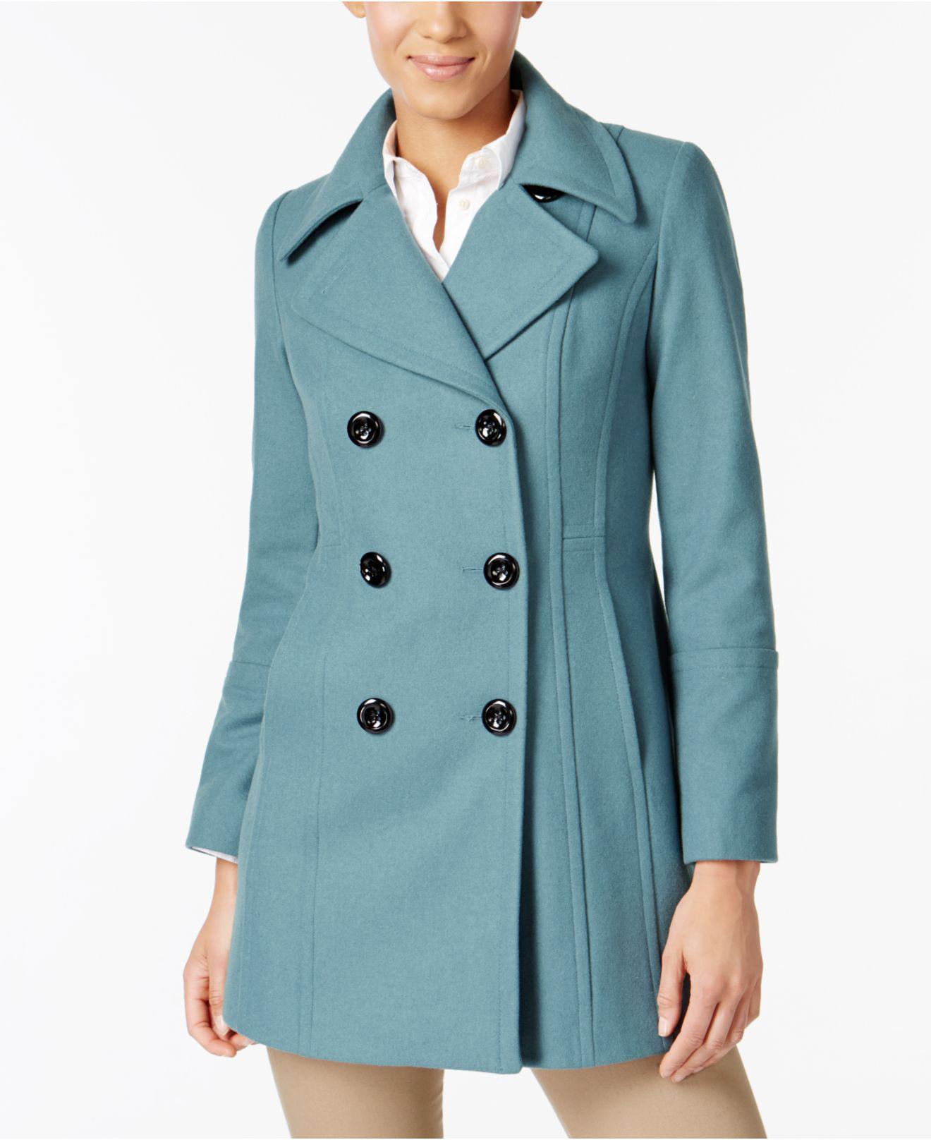 calvin klein green peacoat