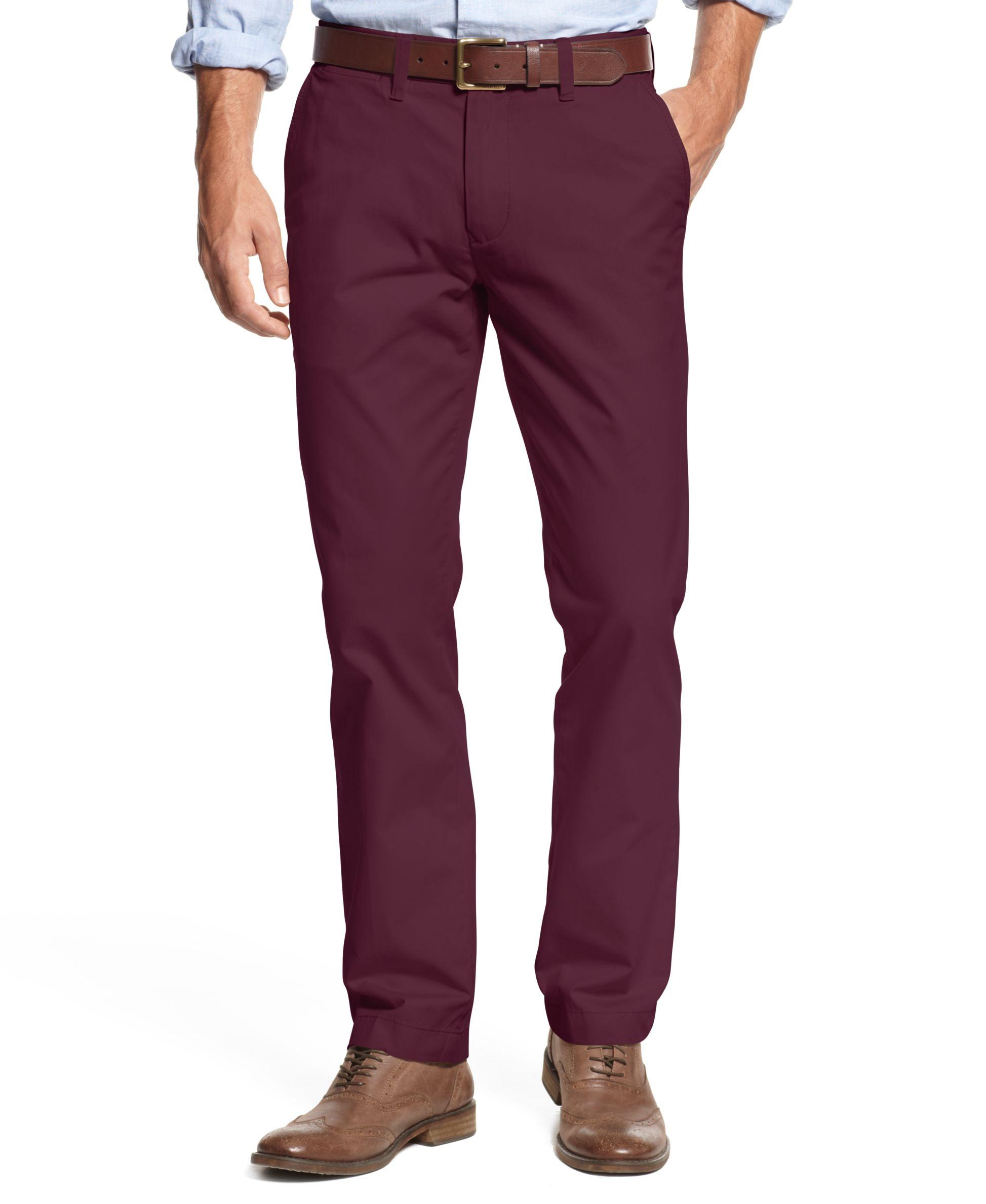 Tommy Hilfiger Men's Slim-fit Stretch Chino Pants for Men