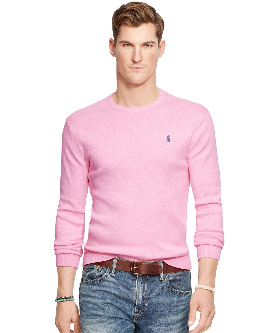 pink ralph lauren jumper mens