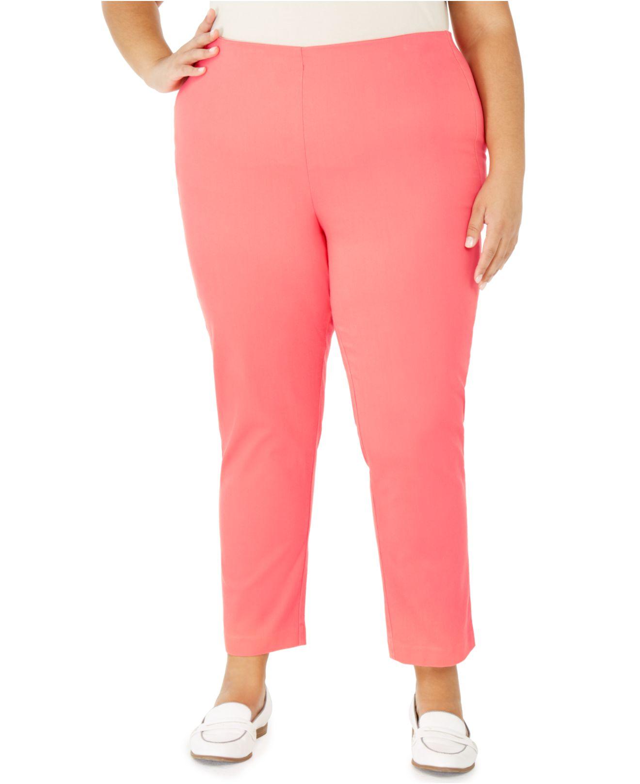 Charter Club Cotton Plus Size Pull-on Skinny Pants, Created For Macy's ...