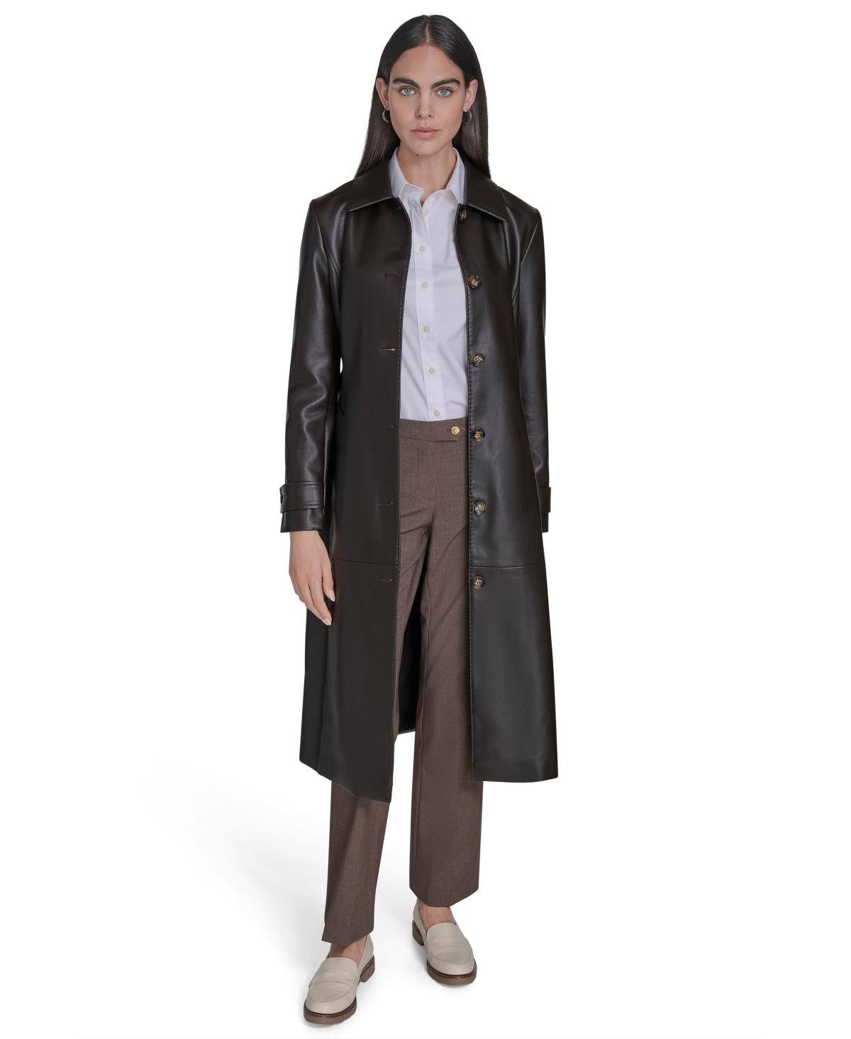 Leather Trench Macys Petite Trench Coat Lauren Ralph Lauren