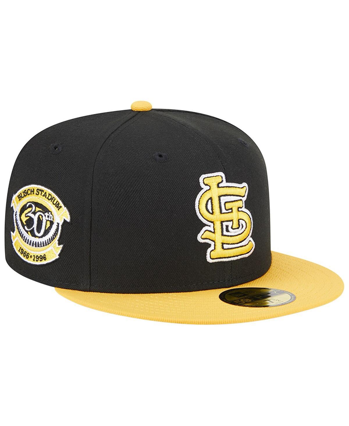 KTZ Atlanta Braves Gold 59fifty Cap in Black for Men