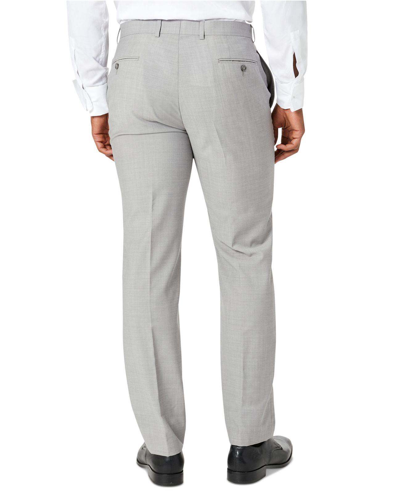 Calvin Klein Men's X-fit Light Gray Slim Fit Pants for Men | Lyst