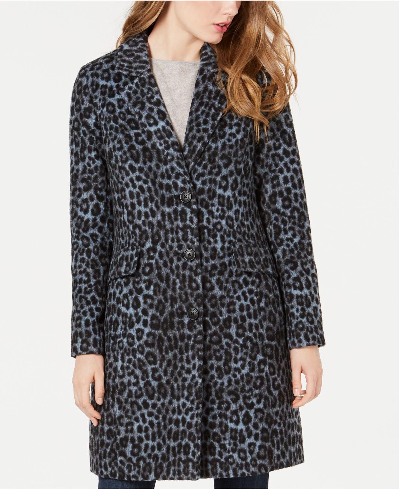 bcbg leopard coat