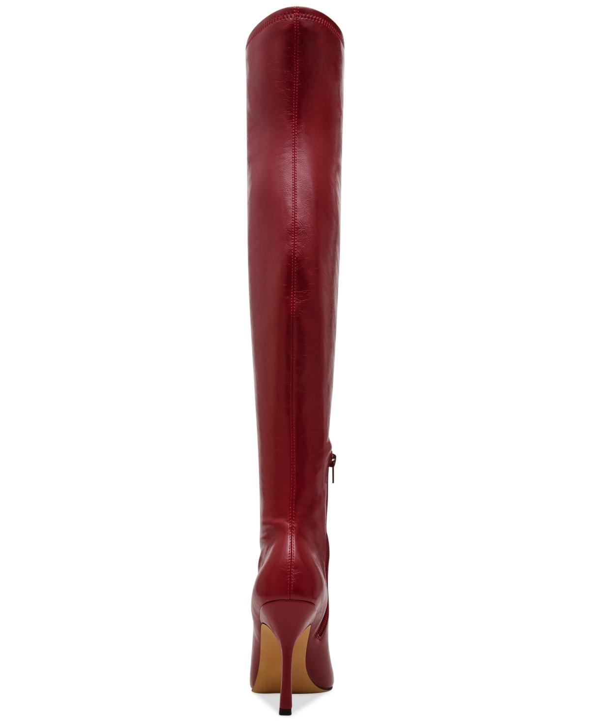 Aldo red over the knee boots best sale