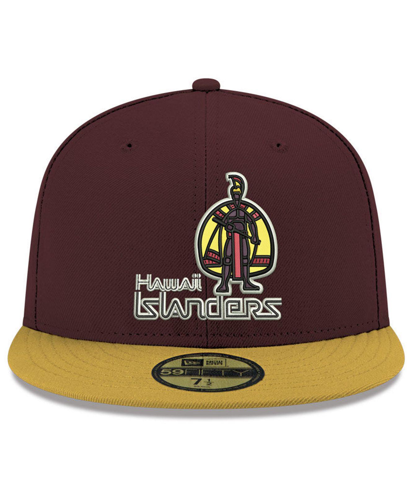 Hawaii Islanders Hometown Collection New Era 59FIFTY Red/Yellow Fitted Cap Yellow / 7 1/8