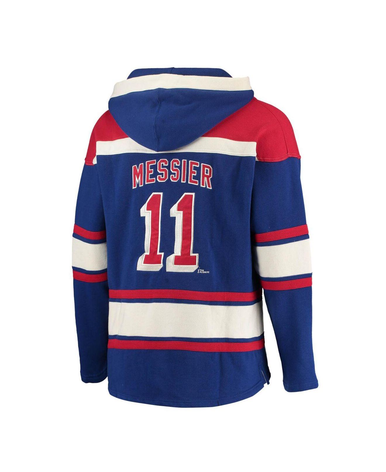 Men's Mitchell & Ness Mark Messier Blue New York Rangers Name & Number T- Shirt