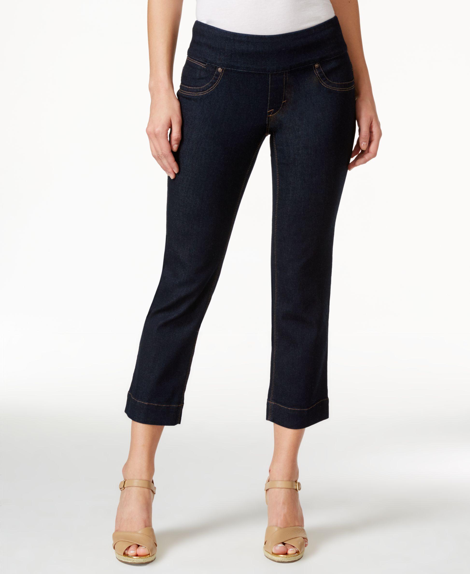 Style & co. Pull-on Capri Jeans, Only At Macy's in Blue | Lyst