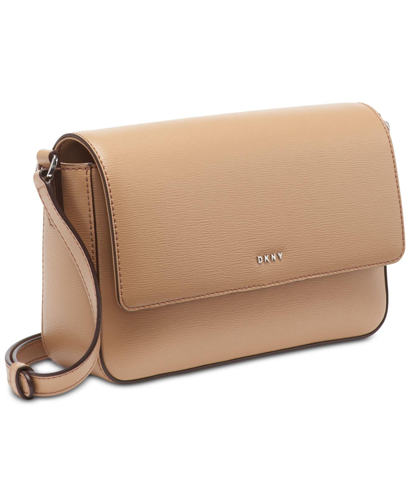 dkny sutton leather bryant flap crossbody