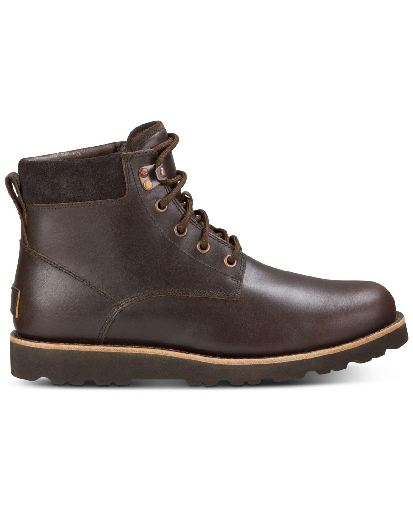 UGG Seton Tl Waterproof Leather Boots in Brown for Men | Lyst