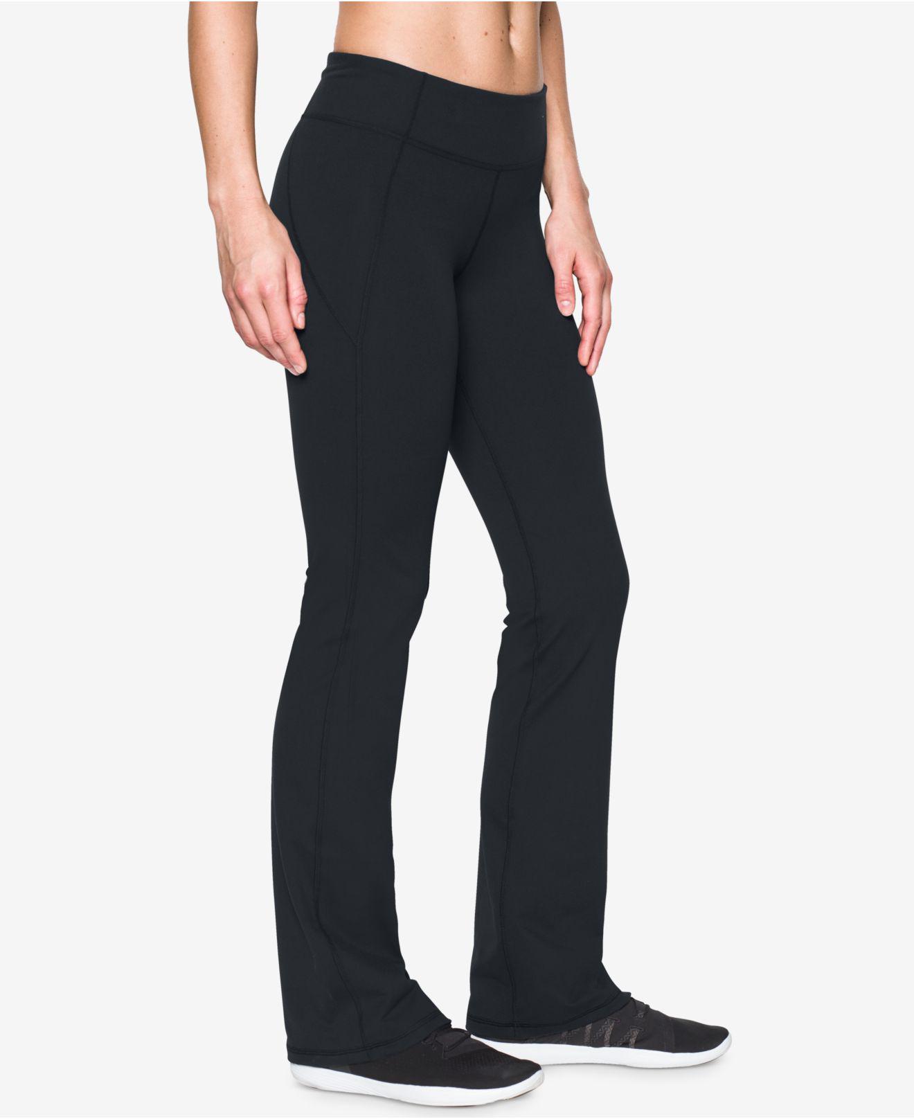 Under Armour Synthetic Studiolux Bootcut Yoga Pants in Black - Lyst