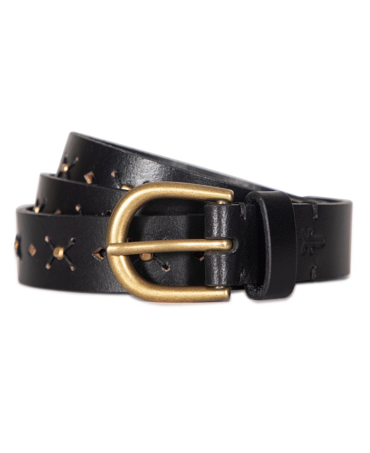 FRYE 20mm Leather Beaded Belt Frye 20mm Tooling Stud Belt in Brown | Lyst main image 4