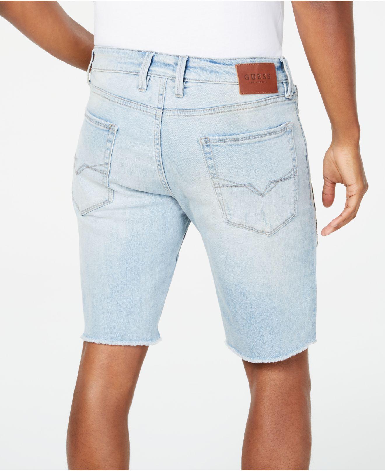 stretch cut off denim shorts