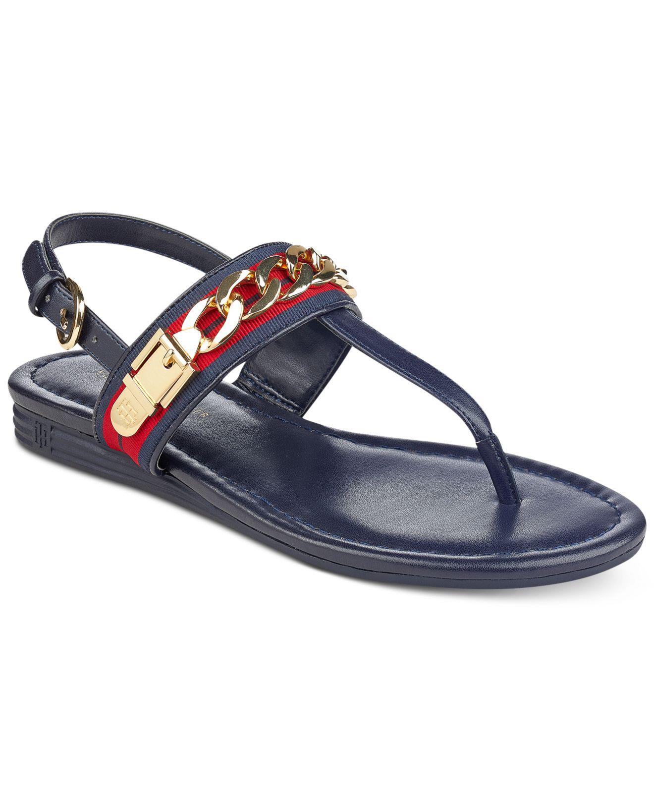 tommy hilfiger sandals flat