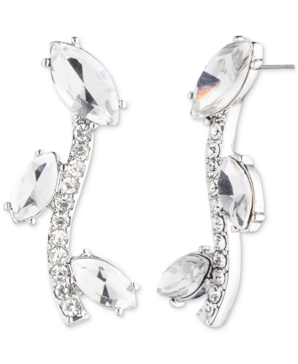 ピアス Givenchy Silver Tone Viney Linear Crystal Earrings Givenchy Silver Tone Viney Linear Crystal Earrings - Macy's