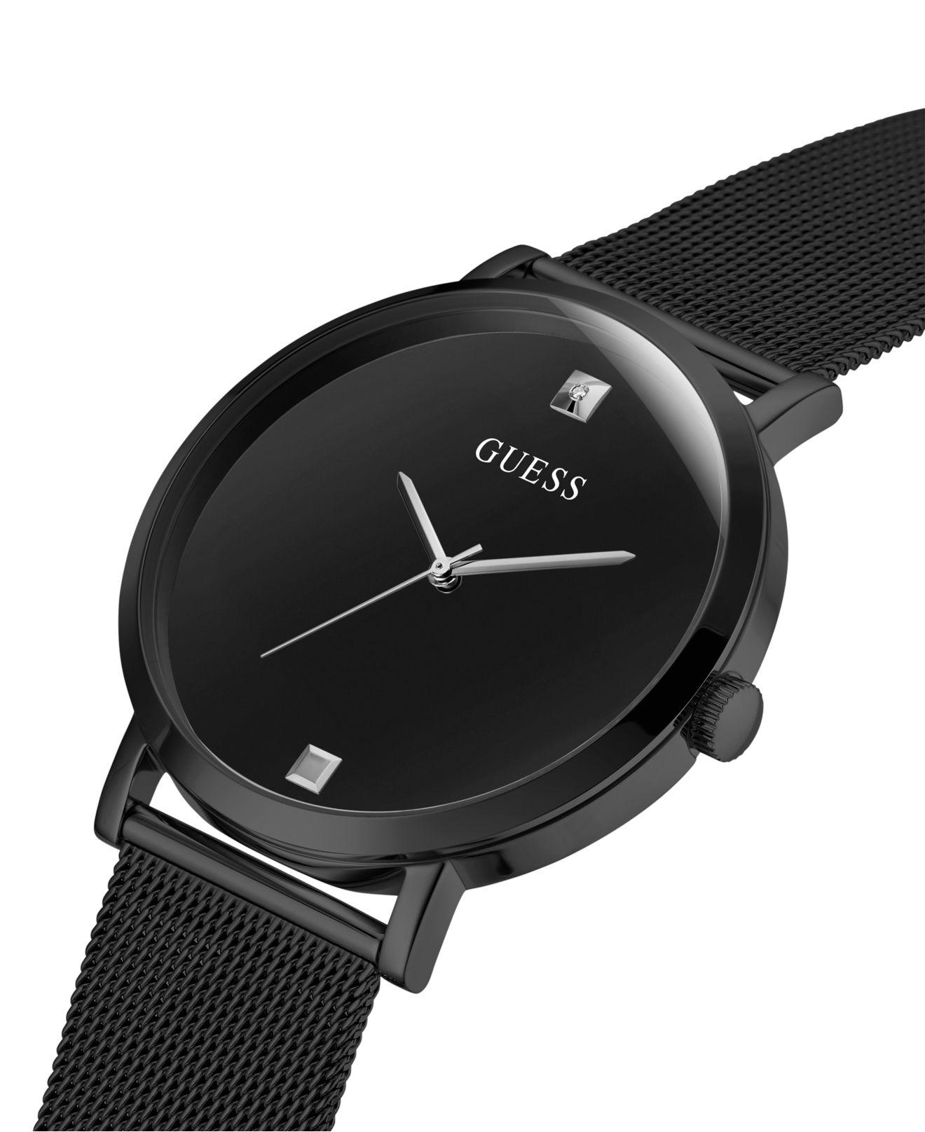 Guess Analog Black Stainless Steel Watch 44mm for Men | Lyst