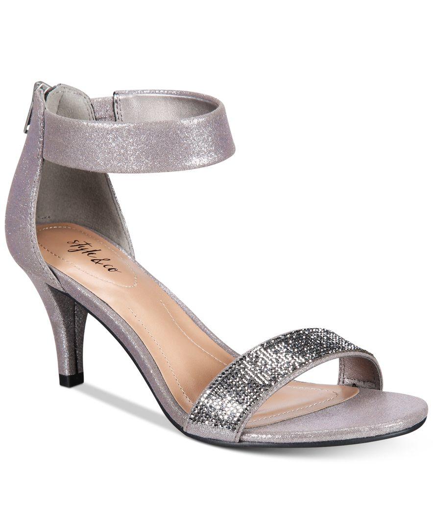 Style & co. Phillys Two-piece Evening Sandals, Only At Macy&#39;s | Lyst