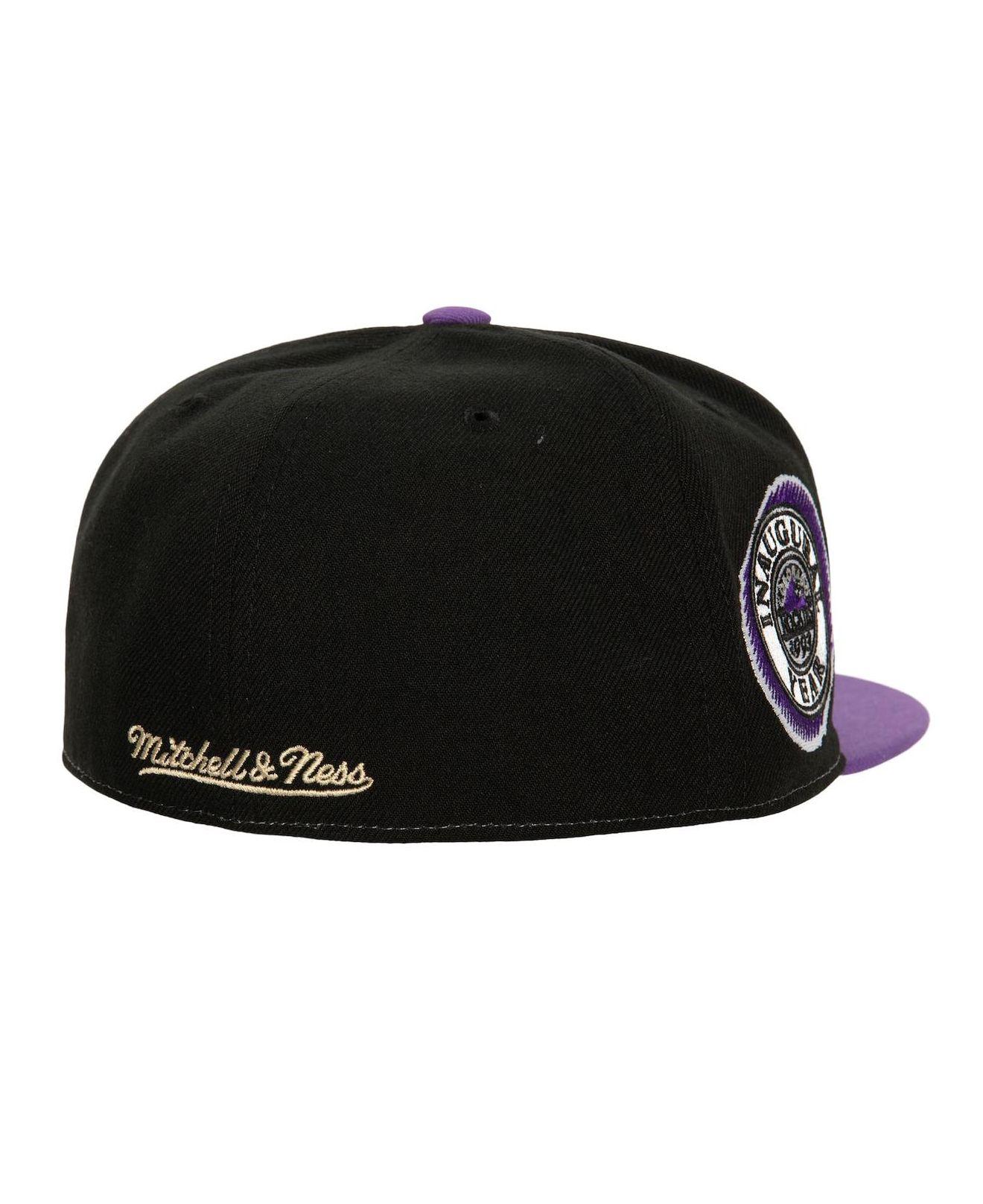 Men's Mitchell & Ness Cream/Purple Los Angeles Lakers 2009 NBA Finals Hardwood Classics Fitted Hat