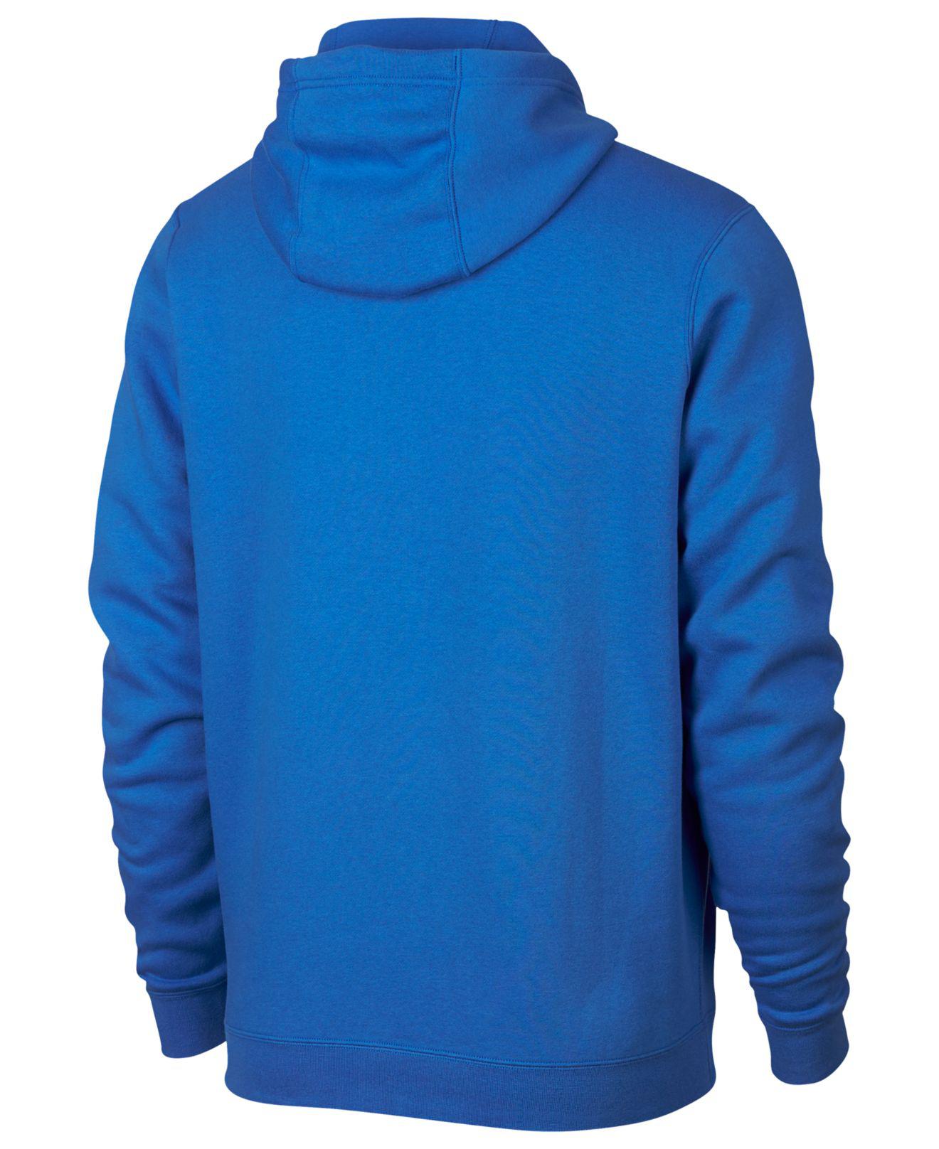 just do it blue hoodie