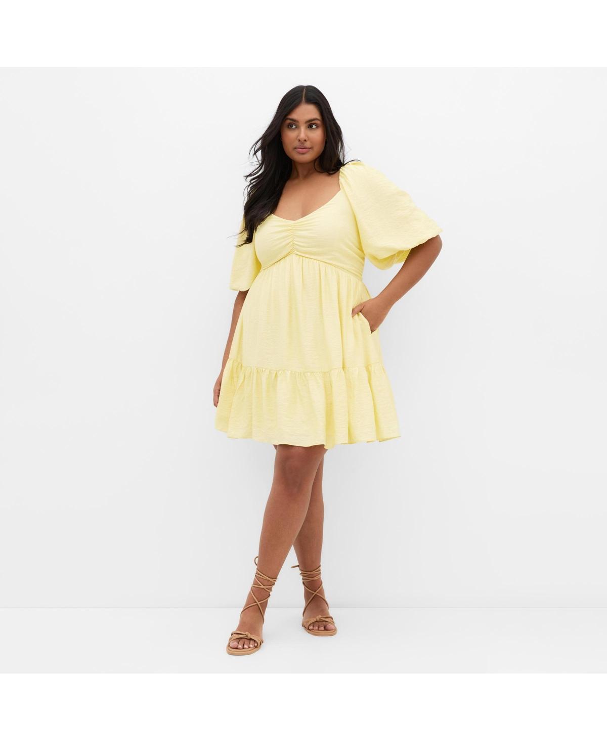 Designer Yellow Babydoll Dresses for Women - Up to 60% off | Lyst