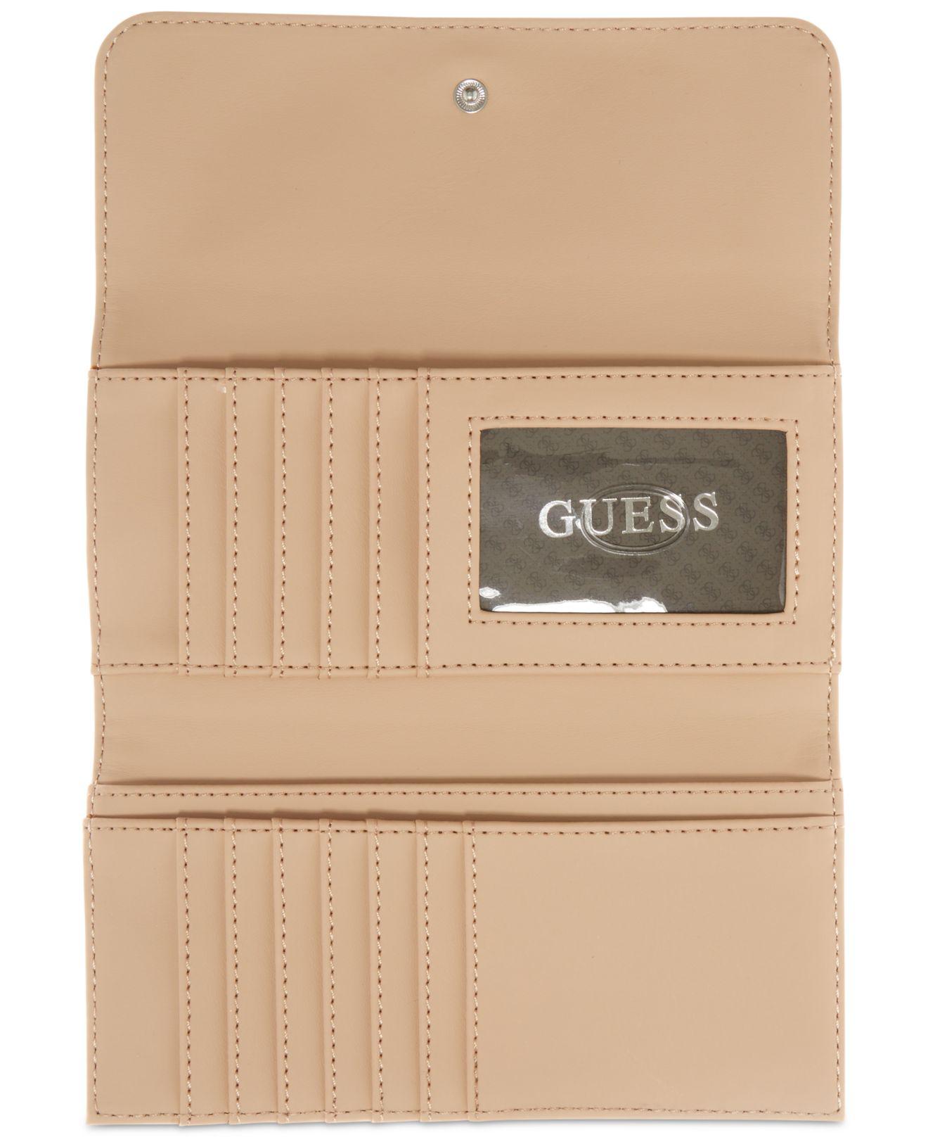 Guess Halley Slim Clutch Wallet in Pink (Pink) - Lyst