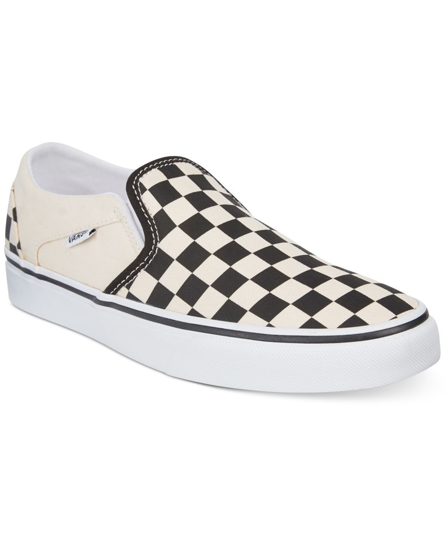 vans womens asher checkerboard sneaker