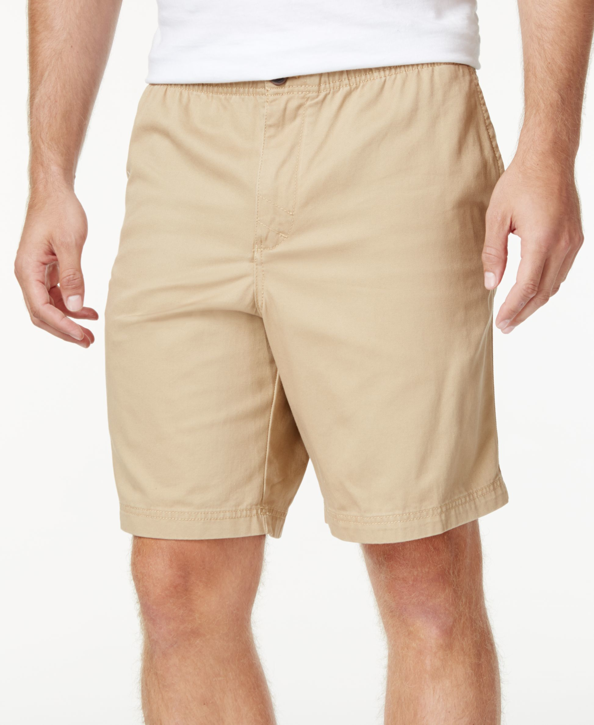 Izod Cotton Men's Elastic Waist Cargo Shorts for Men | Lyst
