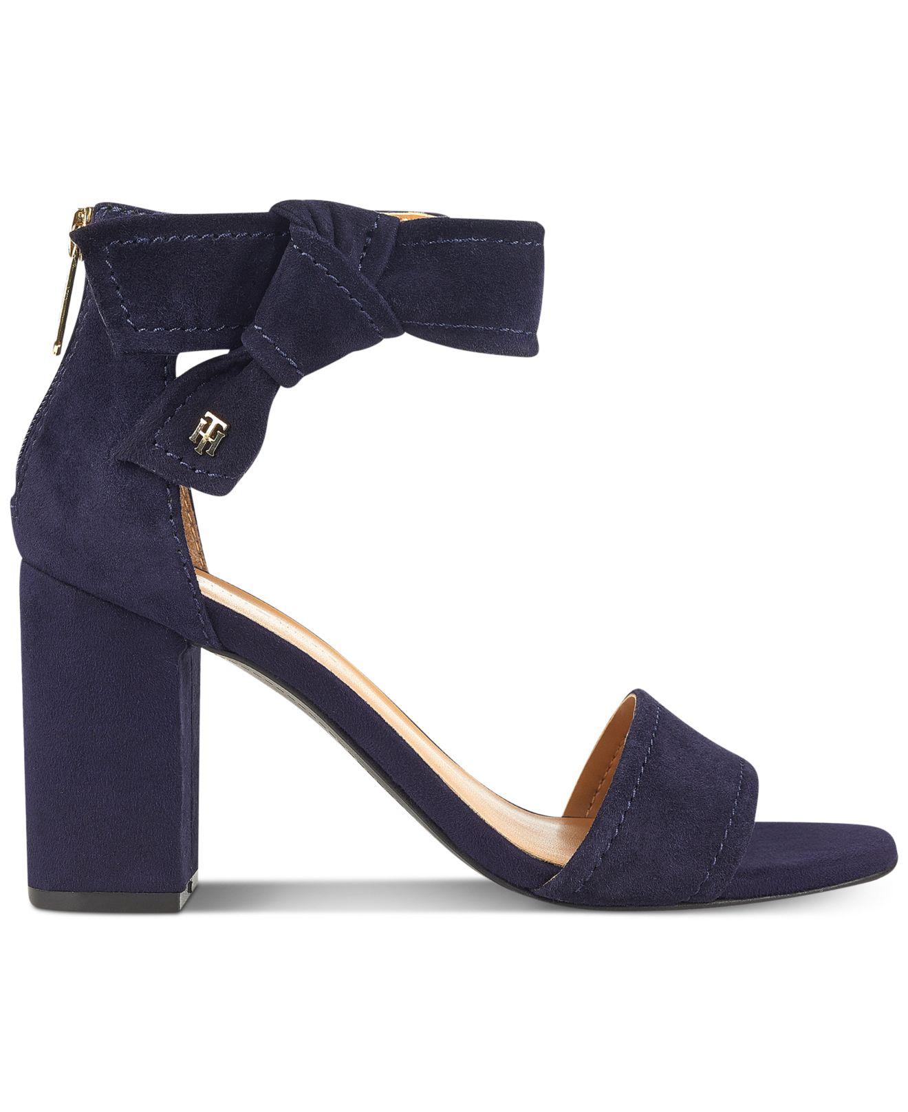 tommy hilfiger block heel sandals
