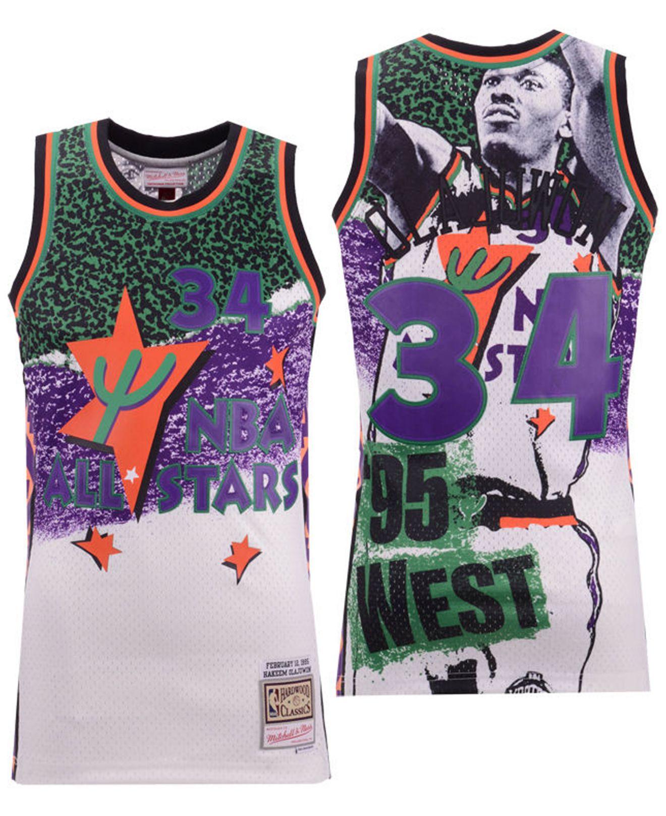 hakeem olajuwon all star jersey