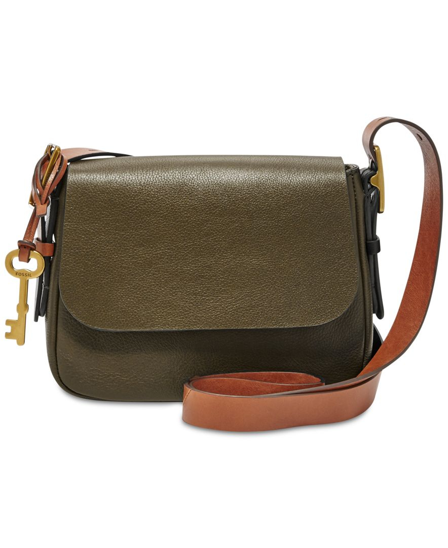 Fossil Harper Leather Small Saddle 