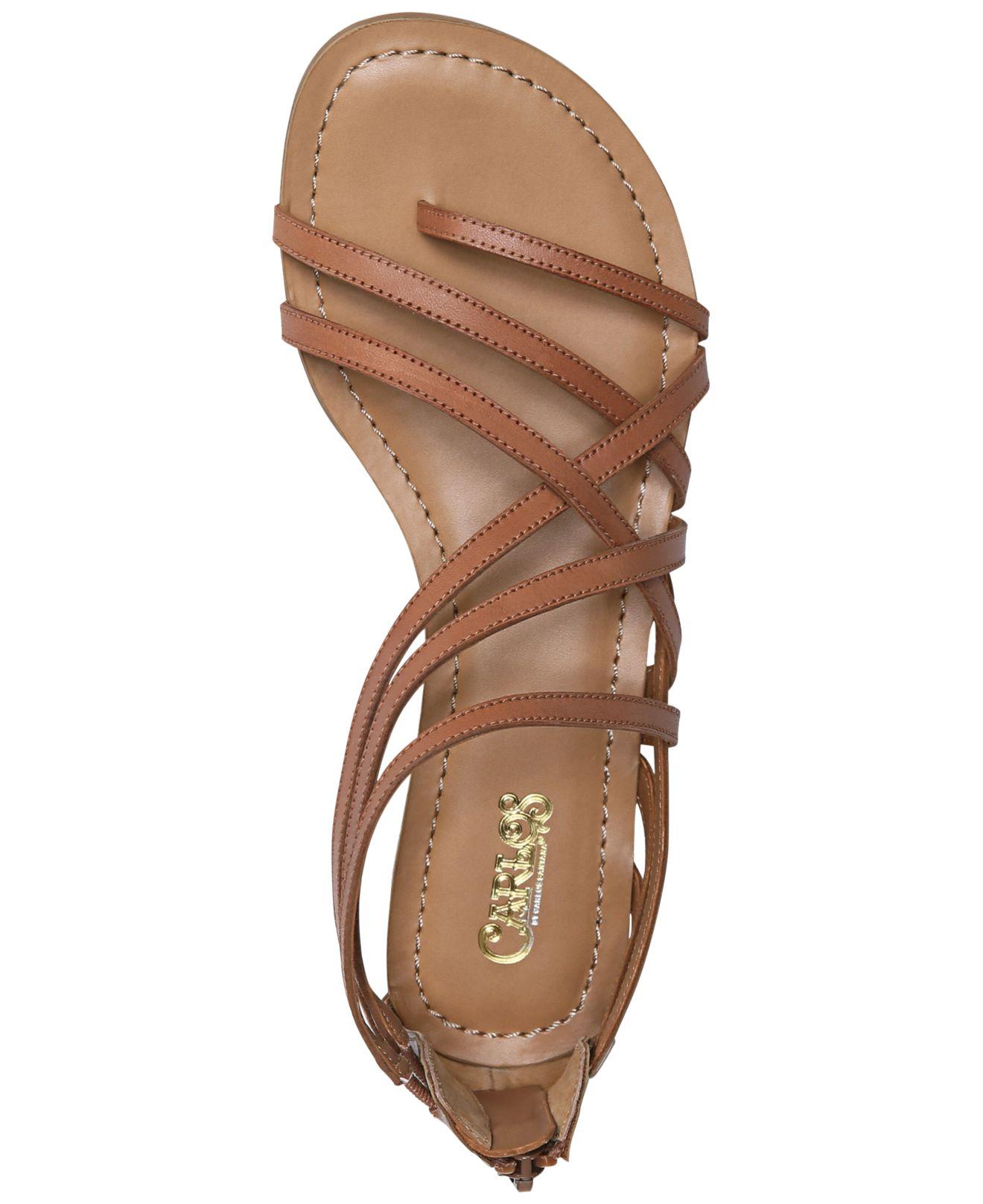 Lyst Carlos By Carlos Santana Amara Flat Sandals in Natural Lyst Carlos By Carlos Santana Amara Flat Sandals in Natural