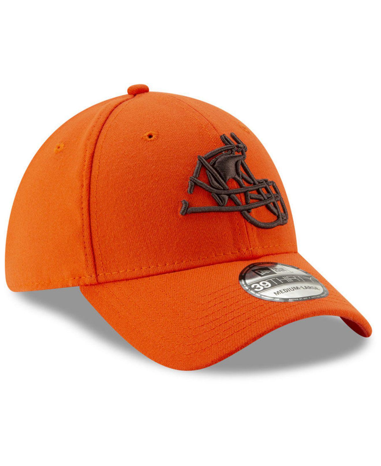 KTZ Cleveland Browns Logo Elements Collection 39thirty Cap in Orange for  Men | Lyst