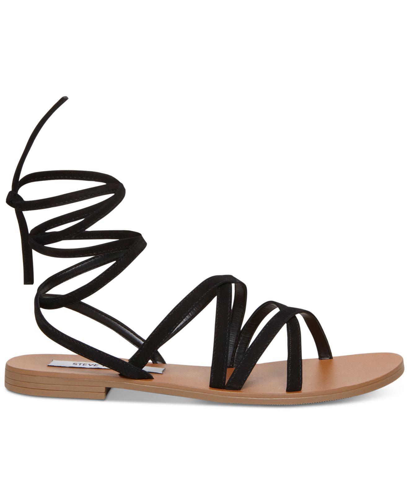 black strappy sandals steve madden